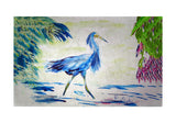 Blue Egret Door Mat