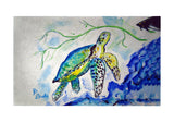 Yellow Sea Turtle Door Mat