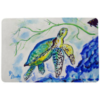 Yellow Sea Turtle Door Mat