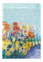 Frog & Garden Garden Flag