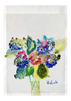 Vase of Hydrangeas Garden Flag