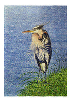 Windy Blue Heron Garden Flag