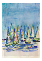 More Sailboats Garden Flag