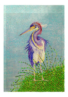 Windy Louisiana Heron Garden Flag