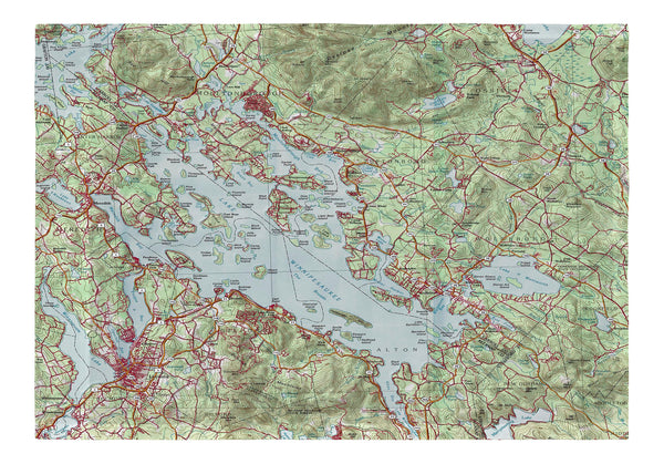 Lake Winnipesaukee, NH Nautical Map Flag