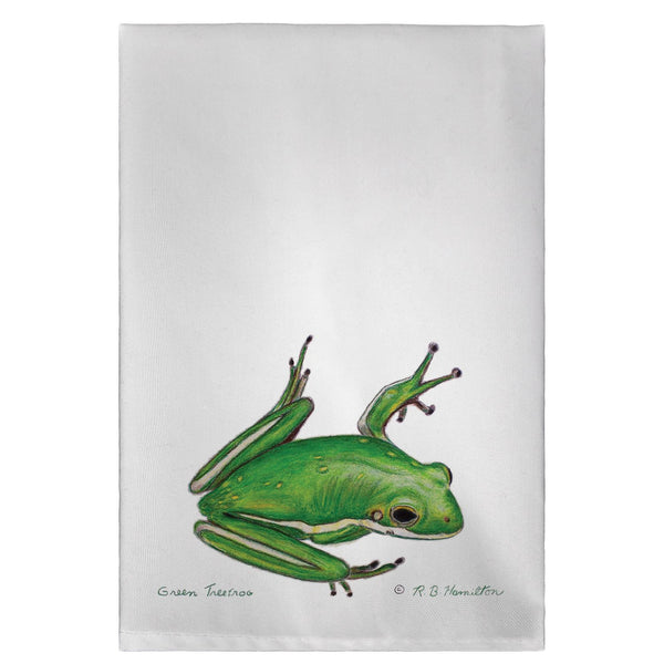 Green Tree Frog Guest Towel