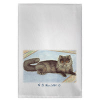 Cat On Rug Guest Towel