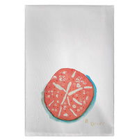 Coral Sand Dollar Guest Towel