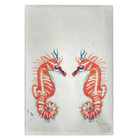 Coral Sea Horses Guest Towel