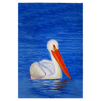 White Pelican Portrait Guest Towel