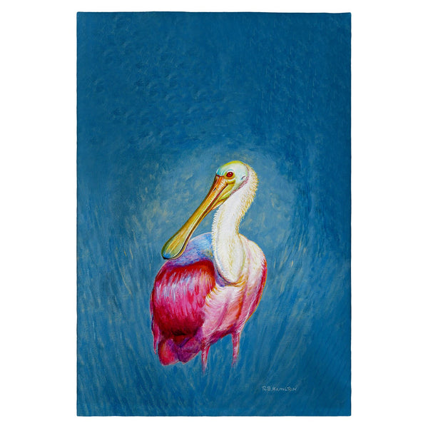 Spoonbill Portrait Guest Towel
