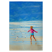 Chasing Gulls Guest Towel