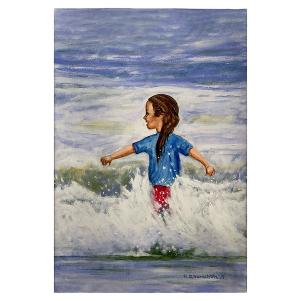 Girl in Surf Guest Towel