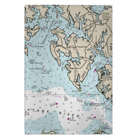 Easton, MD Nautical Map Guest Towel