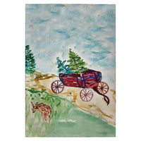 Christmas Wagon Guest Towel