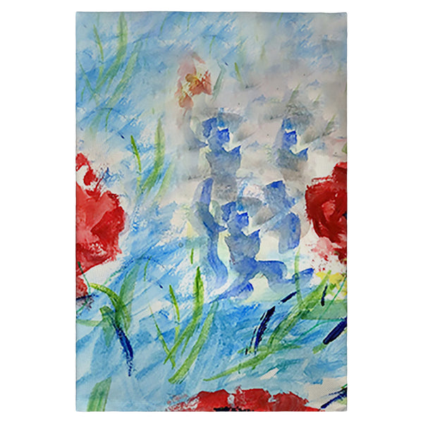 Red Poppies Guest Towel