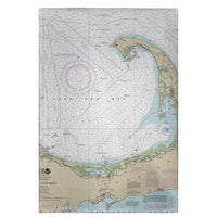 Cape Cod Bay, MA Nautical Map Guest Towel