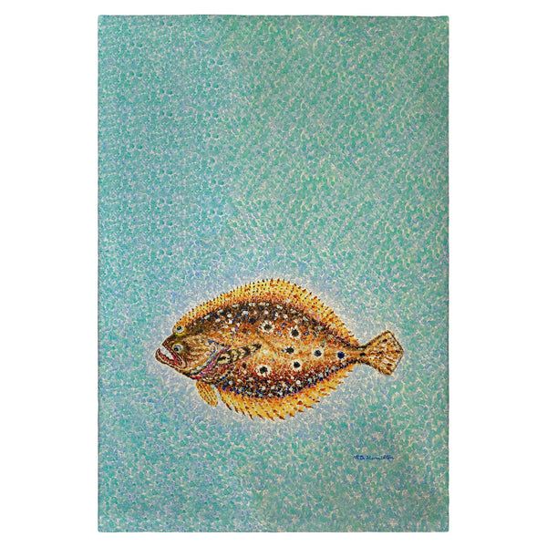 Pointillist Flounder Guest Towel