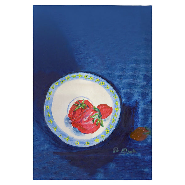 Strawberry Plate Guest Towel