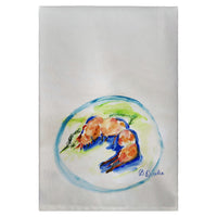 Shrimp Plate Guest Towel