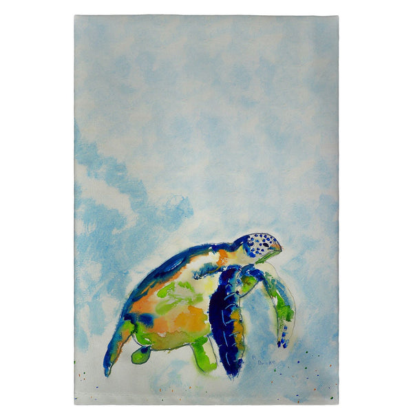 Blue Sea Turtle Guest Towel