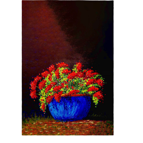 Potted Geraniums Guest Towel