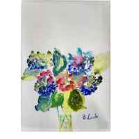 Vase of Hydrangeas Guest Towel