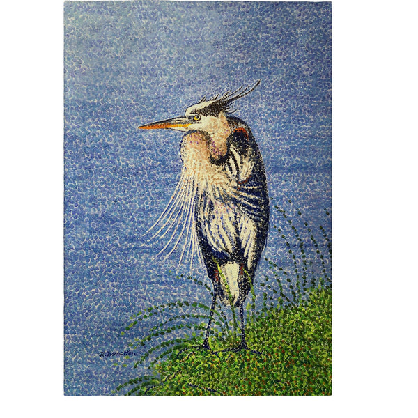 Windy Blue Heron Guest Towel