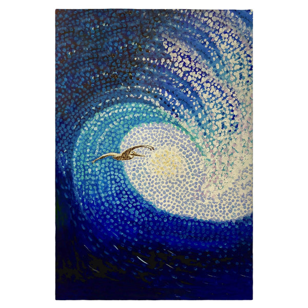 Wave and Pelican Guest Towel