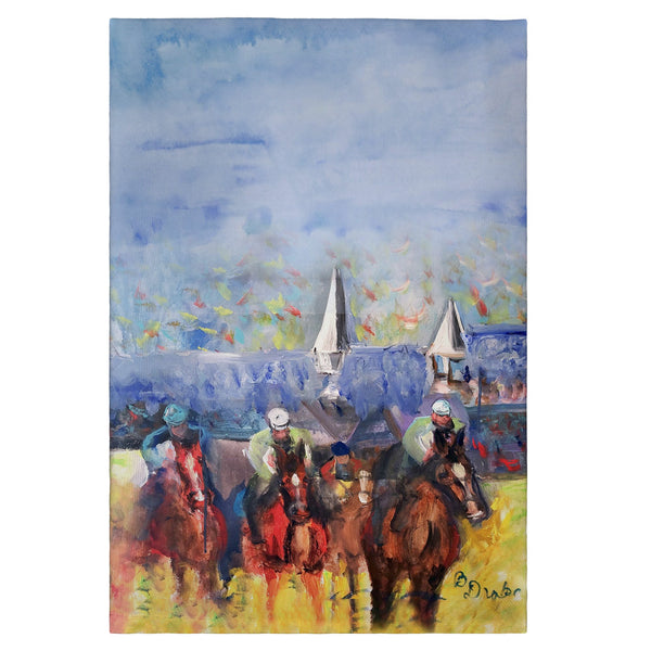 Horse Steeplechase Guest Towel