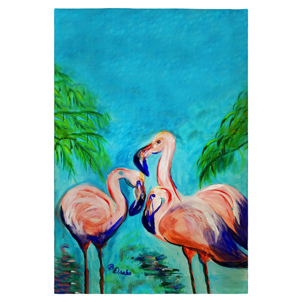 Betsy's Flamingo IV Guest Towel