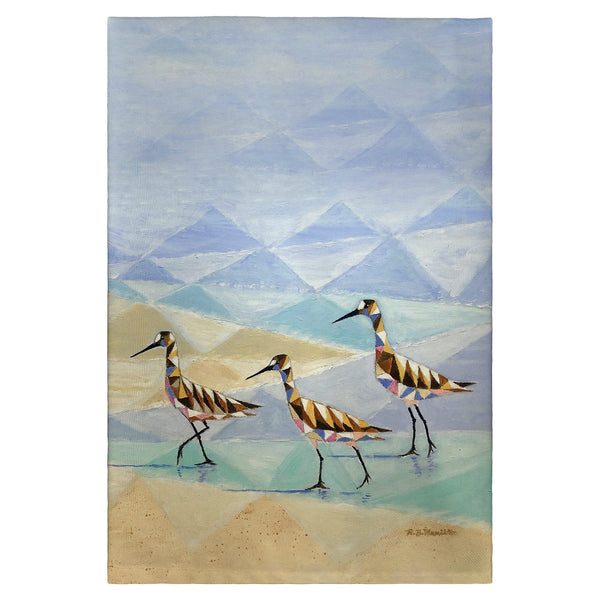 Geometric Sandpiper Guest Towel