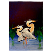 Two Blue Herons Guest Towel