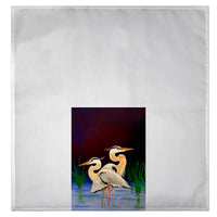 Two Blue Herons Guest Towel