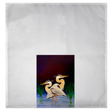 Two Blue Herons Guest Towel