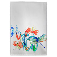 Blue & Green Dragonfly Guest Towel