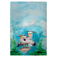 Mr & Mrs Blue Heron Guest Towel