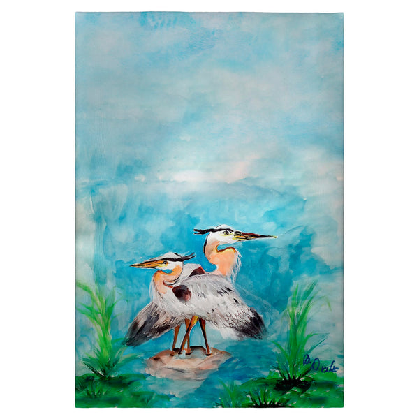 Mr & Mrs Blue Heron Guest Towel