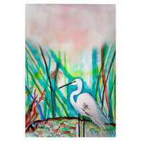 Egret in Marsh Guest Towel