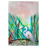 Egret in Marsh Guest Towel