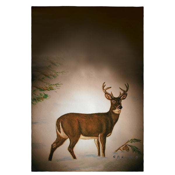 Deer in Snow Guest Towel