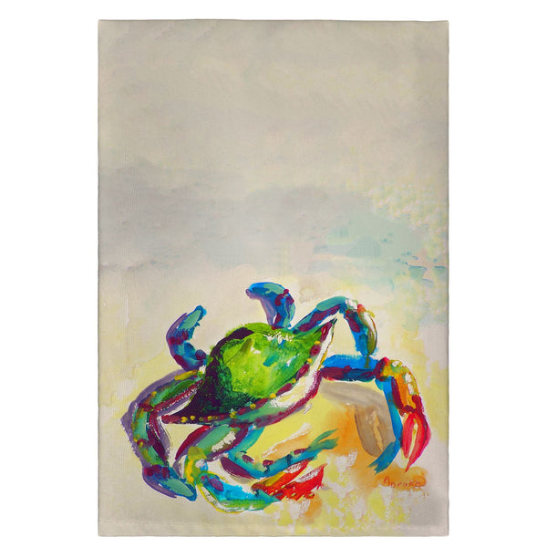 Teal Crab Guest Towel