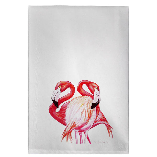 Two Flamingos Guest Towel