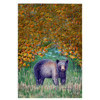 Black Bear Guest Towel