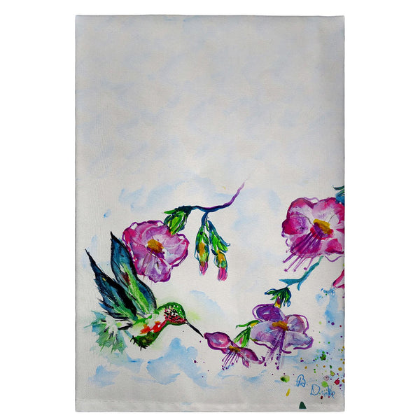 Feeding Hummingbird Guest Towel