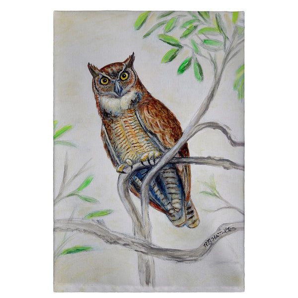 Great Horned Owl Guest Towel