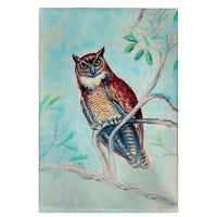 Owl in Teal Guest Towel