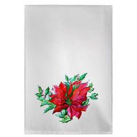 Poinsettia Guest Towel