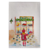 Girl At Window Guest Towel