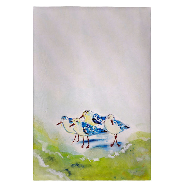 Green Sanderlings Guest Towel